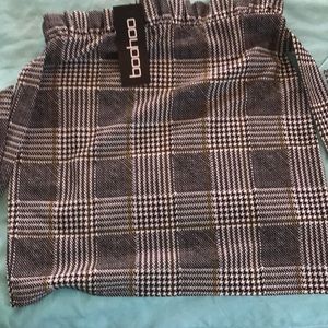 Plaid mini skirt